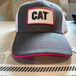 CAT Women's Gray and Pink Trucker Hat